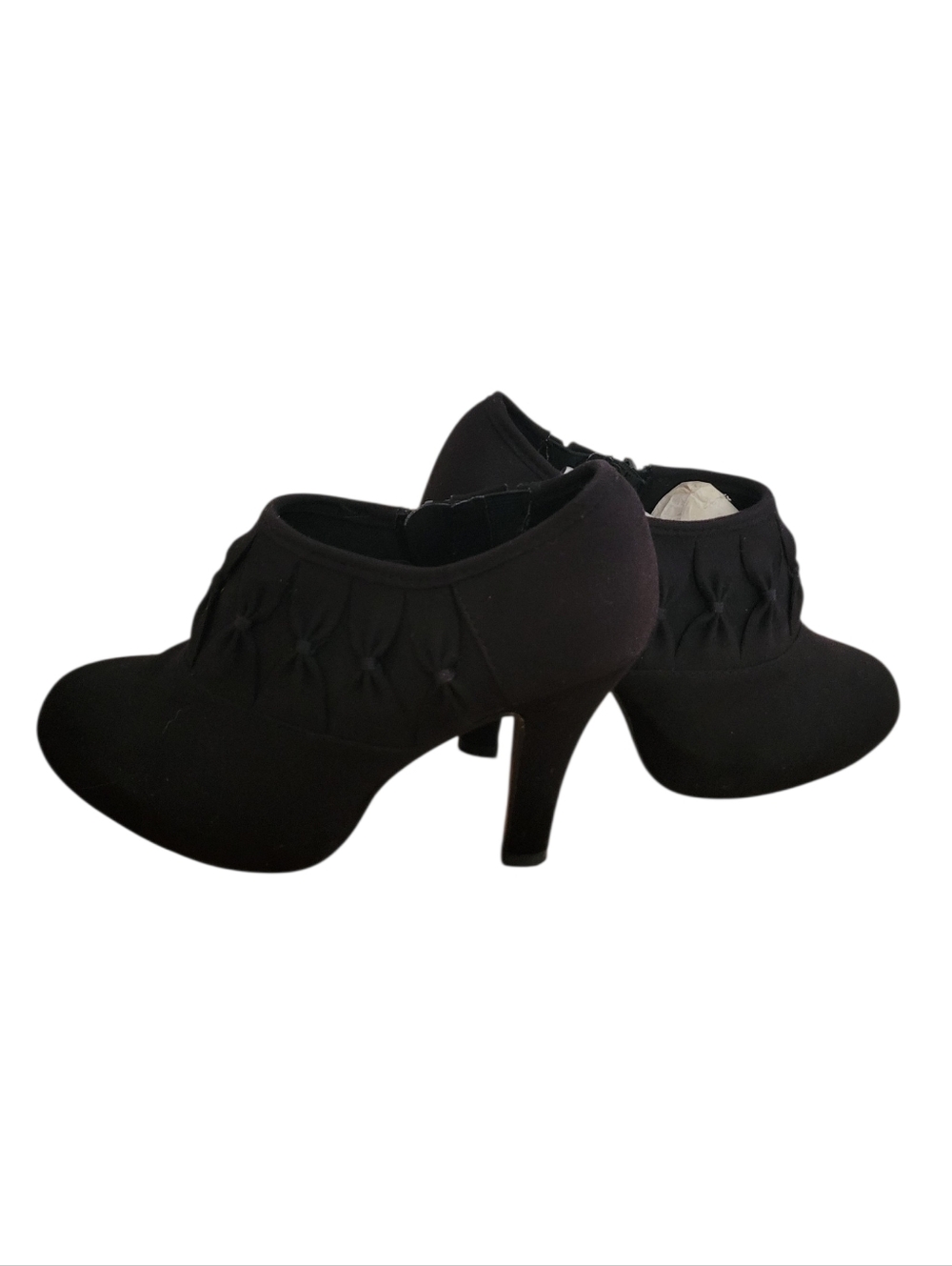 Y2K Black Faux Suede Shooties